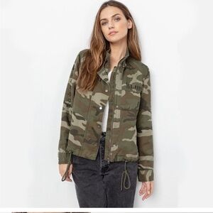 Rails Tennessee Jacket in Jungle Camo Linen Blend